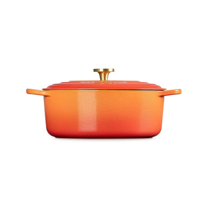  Le Creuset Signature 7.25 Qt. Round Dutch Oven With Crucible Knob | Flamme Dorée