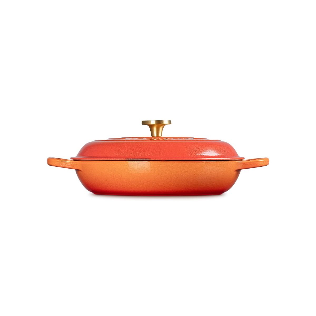  Le Creuset Signature 3.5 Qt. Round Braiser With Crucible Knob | Flamme Dorée