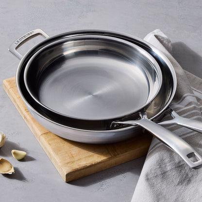  Le Creuset Classic Stainless Steel Fry Pan Set | 9.5" & 11"