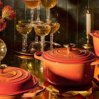  Le Creuset Signature 3.5 Qt. Round Braiser With Crucible Knob | Flamme Dorée