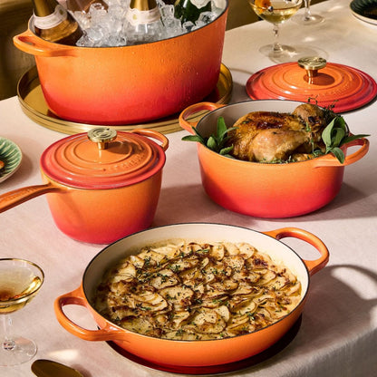 Le Creuset Signature 3.5 Qt. Round Braiser With Crucible Knob | Flamme Dorée