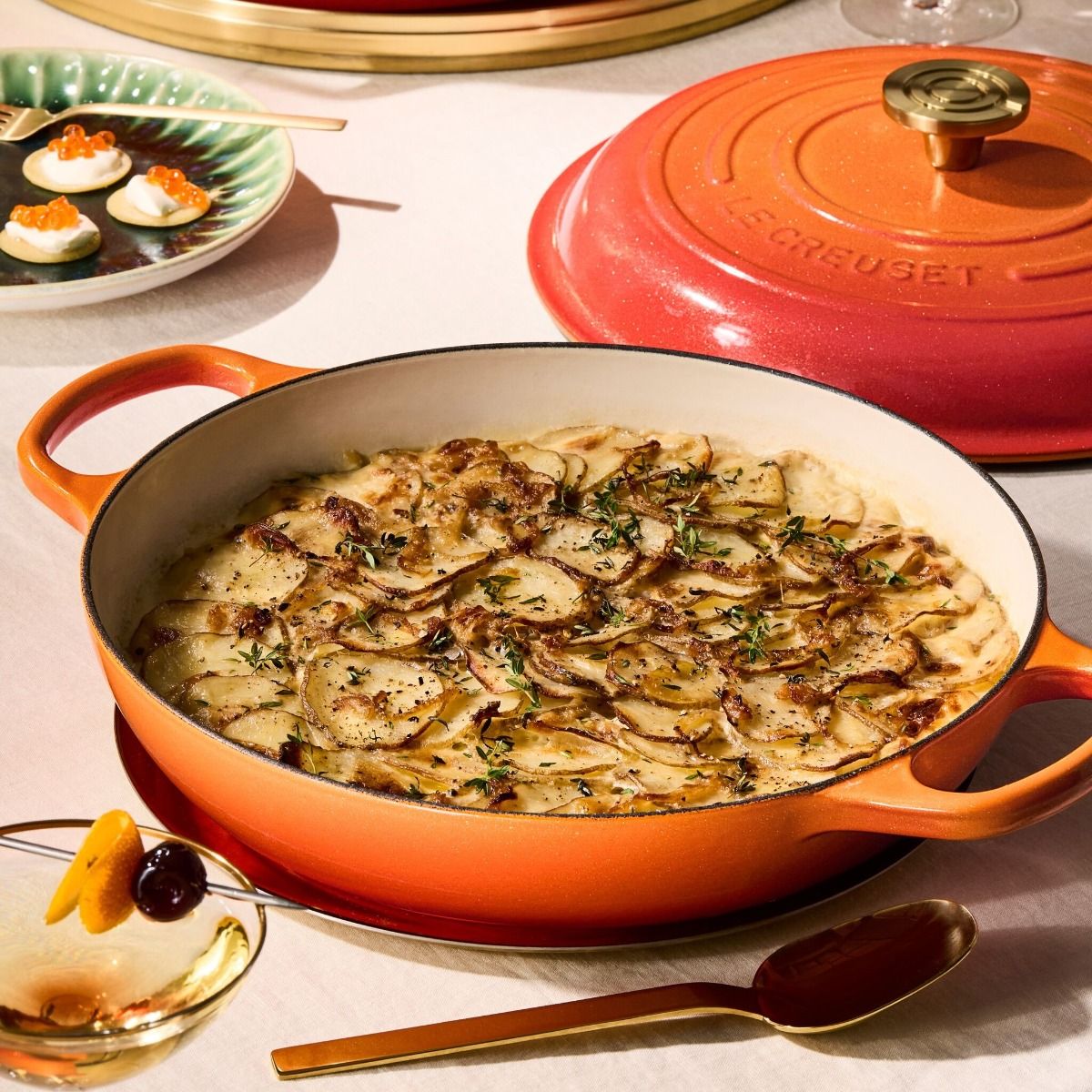  Le Creuset Signature 3.5 Qt. Round Braiser With Crucible Knob | Flamme Dorée