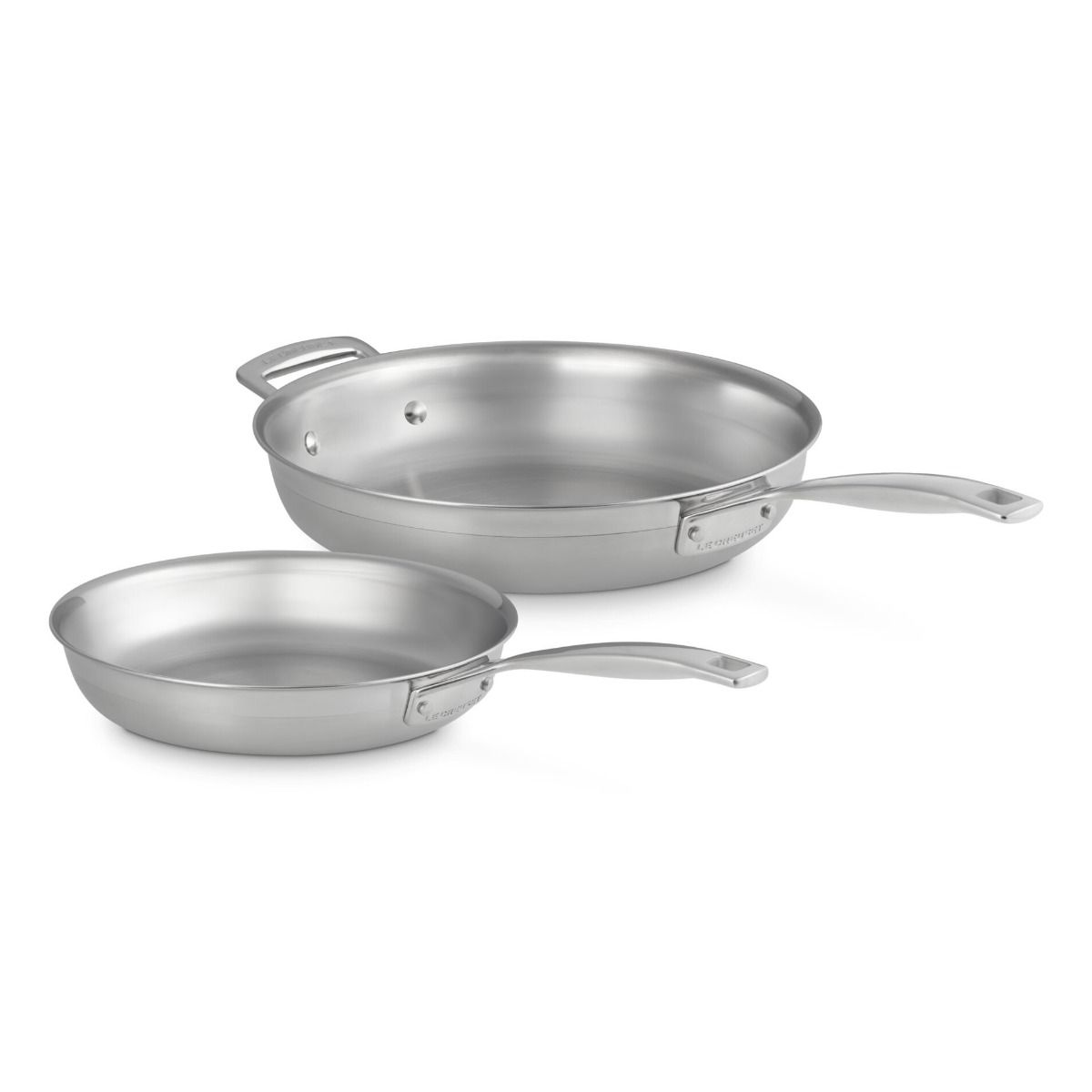  Le Creuset Classic Stainless Steel Fry Pan Set | 9.5" & 11"