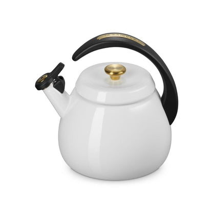  Le Creuset Signature 2.2 Qt. Cloche Kettle | White With Gold Knob