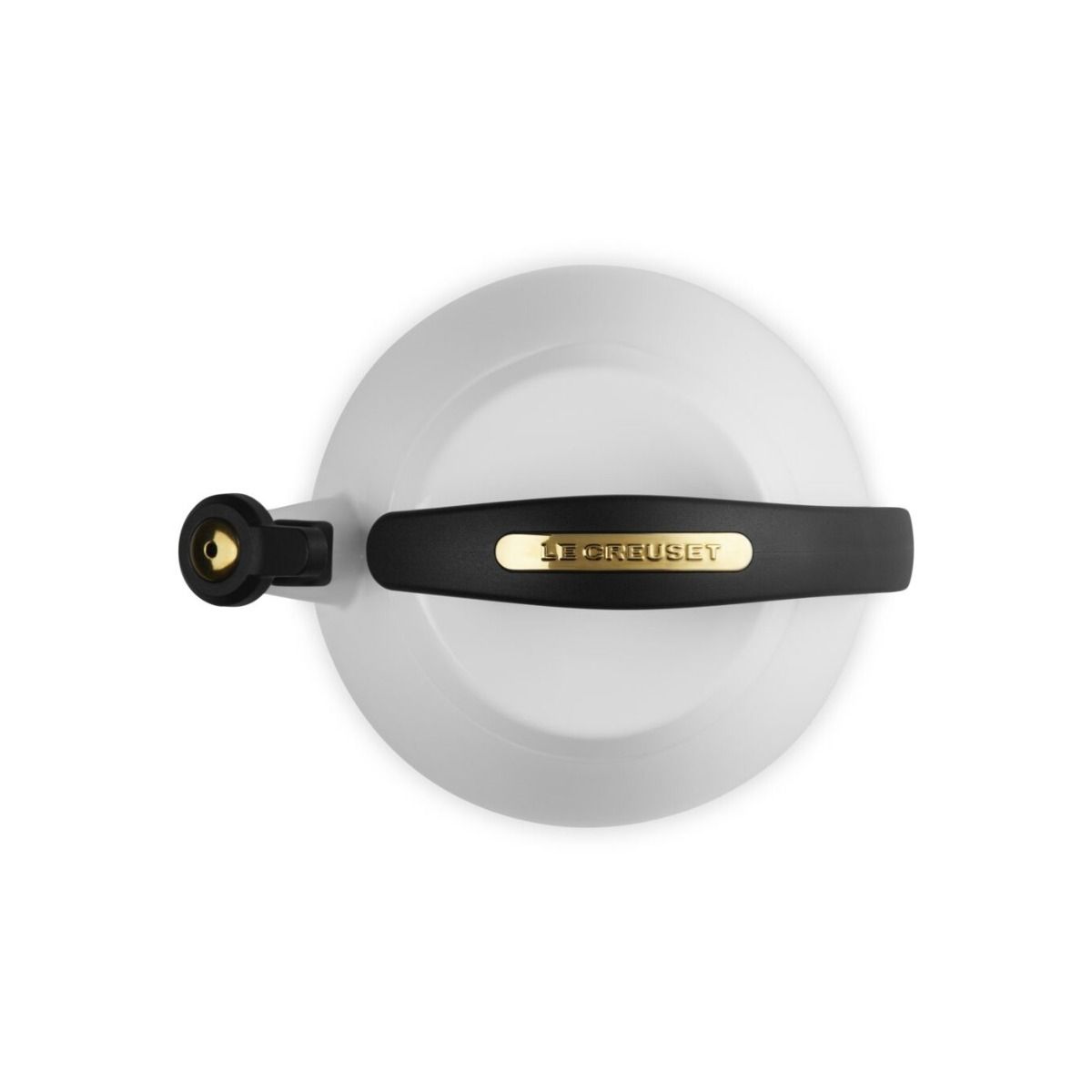  Le Creuset Signature 2.2 Qt. Cloche Kettle | White With Gold Knob