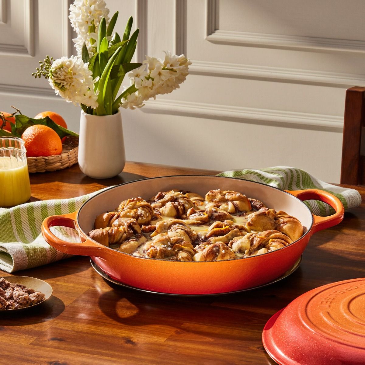  Le Creuset Signature 3.5 Qt. Round Braiser With Crucible Knob | Flamme Dorée