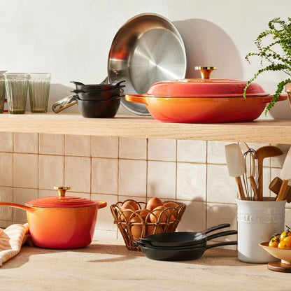  Le Creuset Signature 3.5 Qt. Round Braiser With Crucible Knob | Flamme Dorée