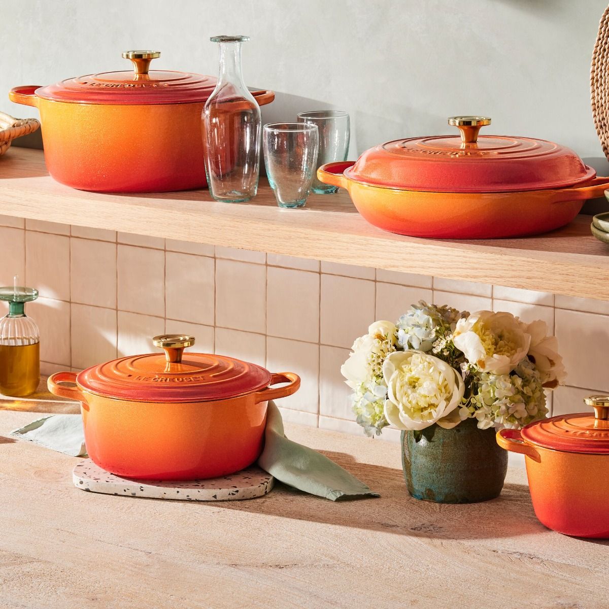 Le Creuset Signature 7.25 Qt. Round Dutch Oven With Crucible Knob | Flamme Dorée