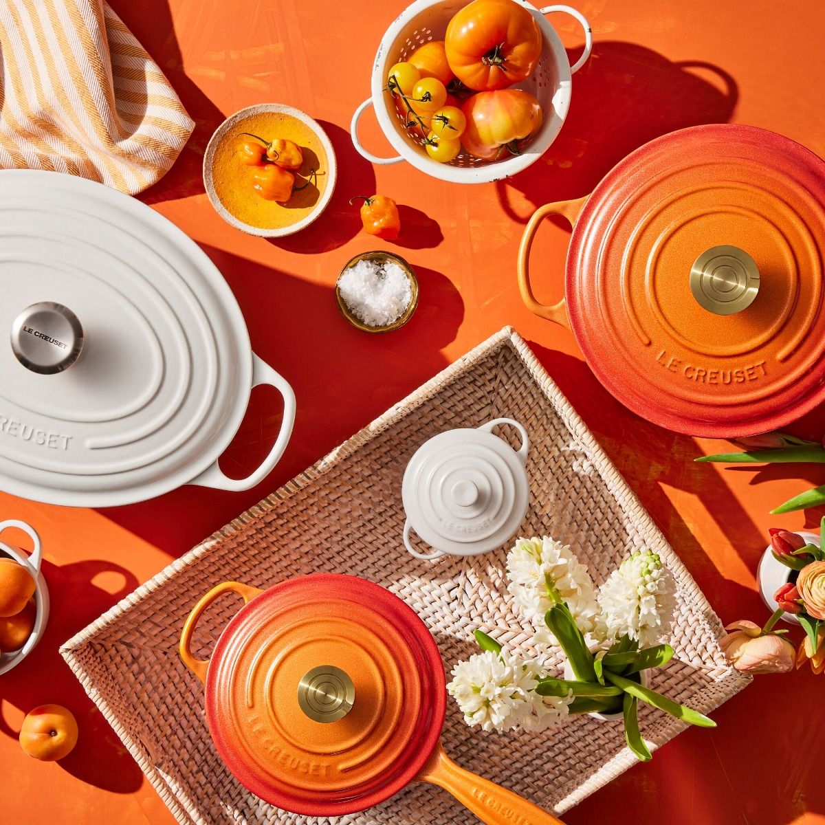  Le Creuset Signature 7.25 Qt. Round Dutch Oven With Crucible Knob | Flamme Dorée