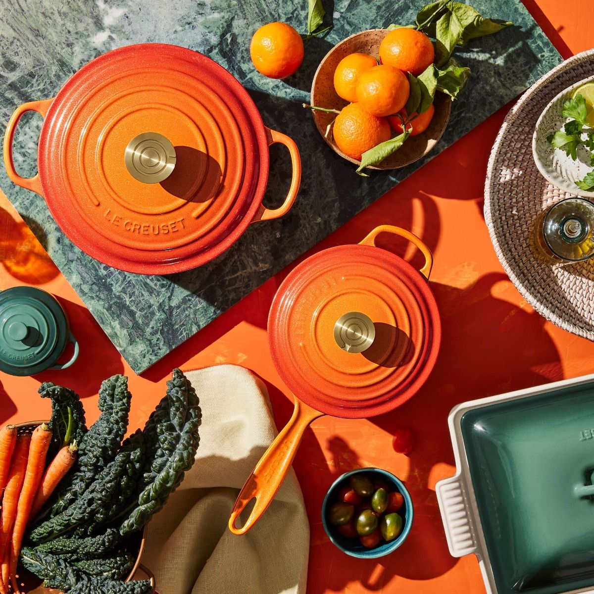  Le Creuset Signature 7.25 Qt. Round Dutch Oven With Crucible Knob | Flamme Dorée
