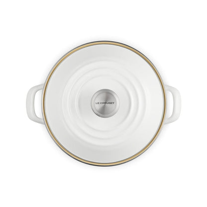  Le Creuset 8 Qt. Enamel On Steel Stockpot With Stainless Steel Knob | White