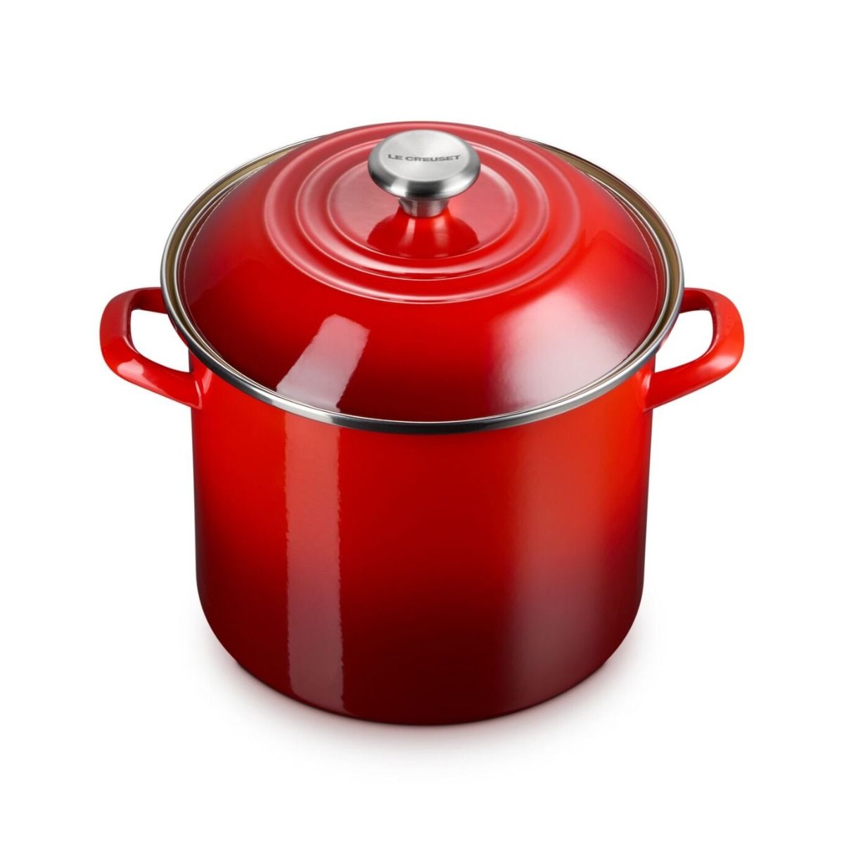  Le Creuset 10 Qt. Enamel On Steel Stockpot With Stainless Steel Knob | Cerise