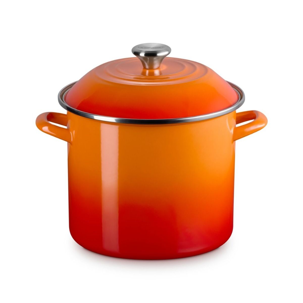  Le Creuset 10 Qt. Enamel On Steel Stockpot With Stainless Steel Knob | Flame
