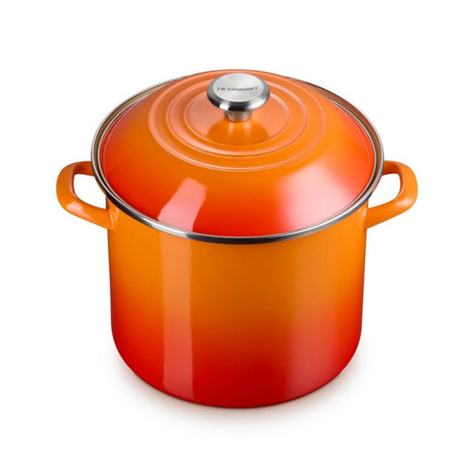  Le Creuset 10 Qt. Enamel On Steel Stockpot With Stainless Steel Knob | Flame