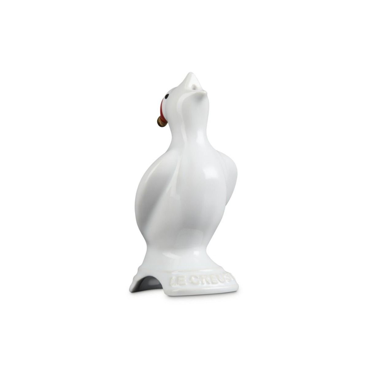  Le Creuset Heritage Pie Bird With Santa Hat | White