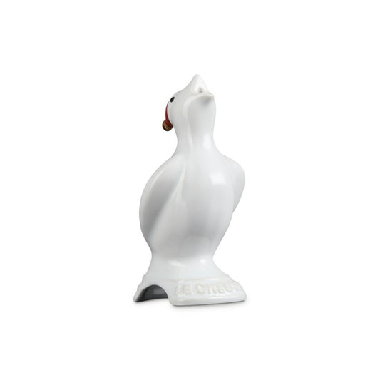  Le Creuset Heritage Pie Bird With Santa Hat | White