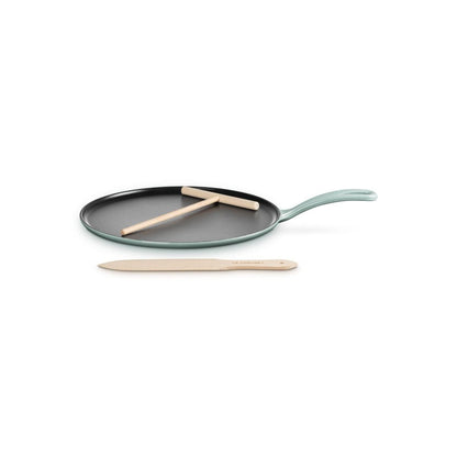 Le Creuset 10.25" Traditional Round Crepe Pan | Sea Salt