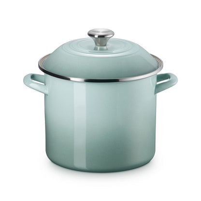  Le Creuset 10 Qt. Enamel On Steel Stockpot With Stainless Steel Knob | Sea Salt