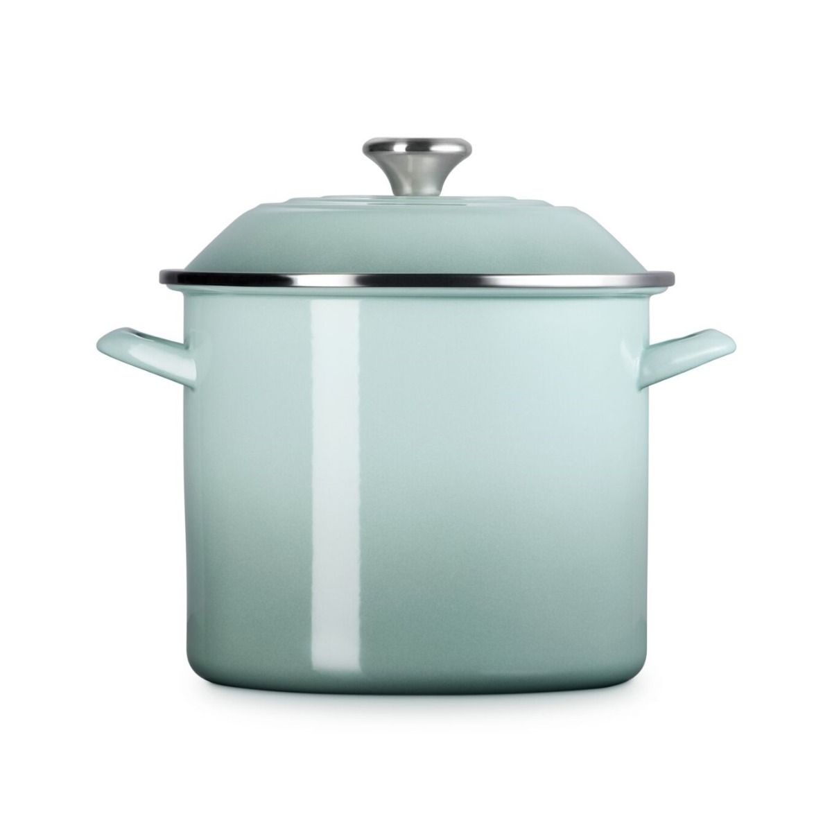  Le Creuset 10 Qt. Enamel On Steel Stockpot With Stainless Steel Knob | Sea Salt