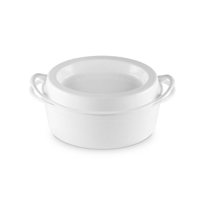  Le Creuset 7.25 Qt. Traditional Oval Doufeu | White