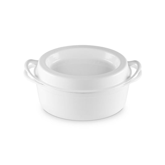  Le Creuset 7.25 Qt. Traditional Oval Doufeu | White