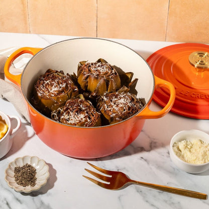  Le Creuset Signature 7.25 Qt. Round Dutch Oven With Crucible Knob | Flamme Dorée
