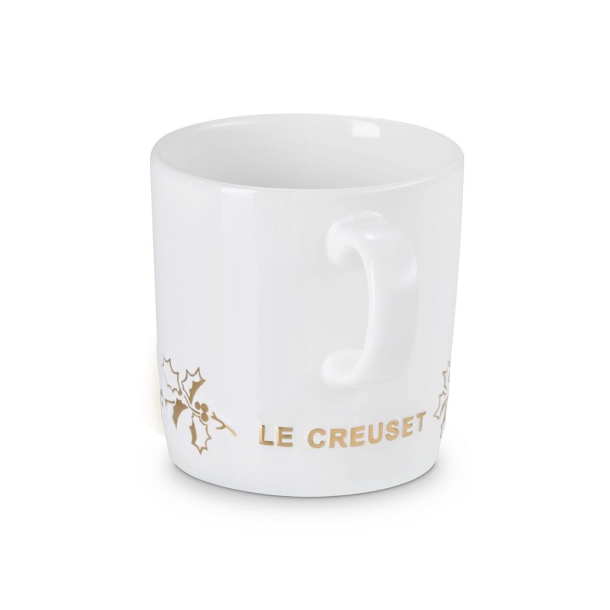  Le Creuset Holly Collection 12oz London Mug With Gold Detail |White