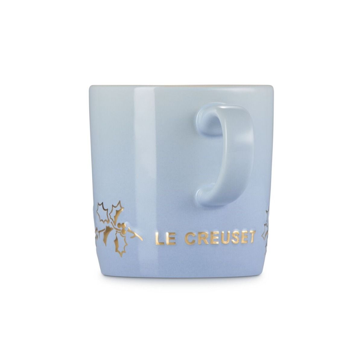  Le Creuset Holly Collection 12oz London Mug With Gold Detail | Coastal Blue