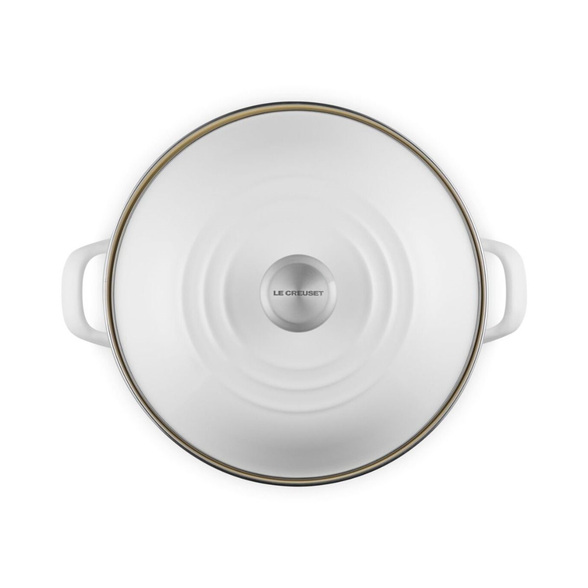  Le Creuset 12 Qt. Enamel On Steel Stockpot With Stainless Steel Knob | White