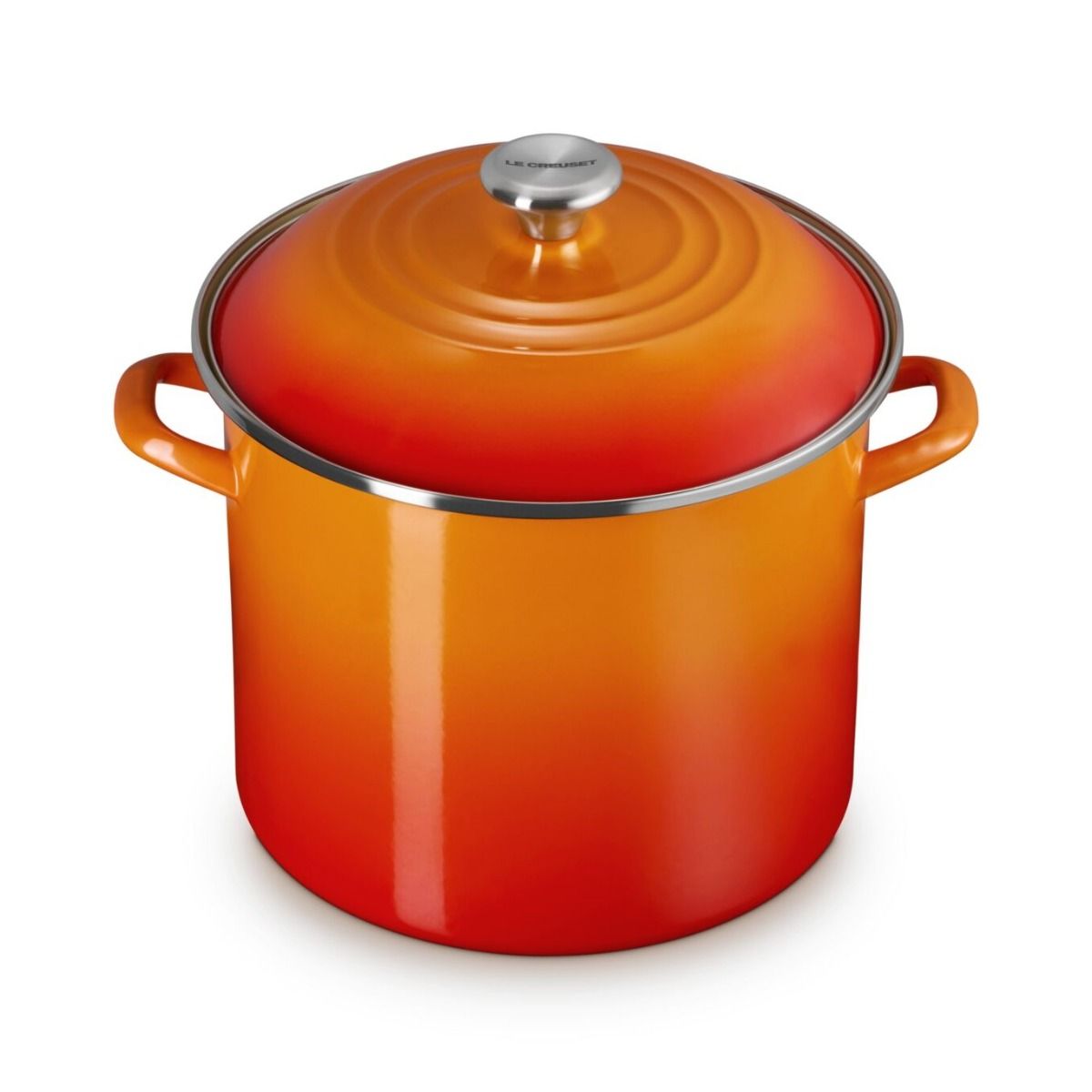  Le Creuset 12 Qt. Enamel On Steel Stockpot With Stainless Steel Knob | Flame