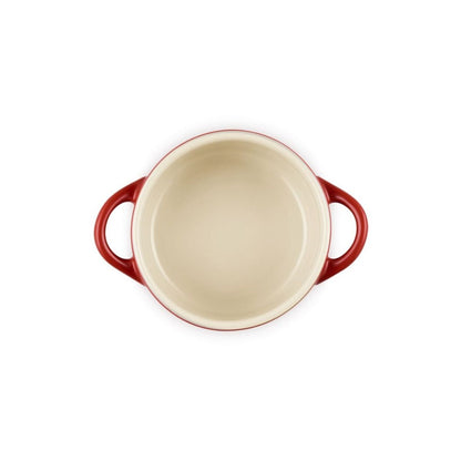  Le Creuset Holly Collection 8oz Mini Cocotte With Gold Detail | Cerise