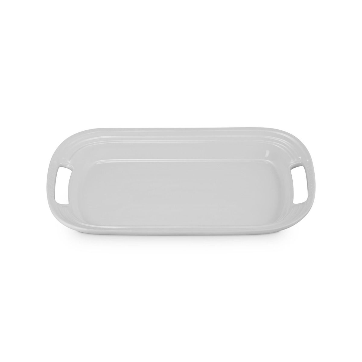 Le Creuset 14" Stoneware Serving Platter | White