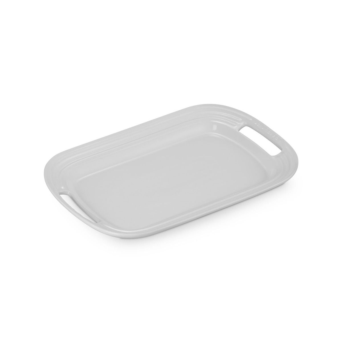  Le Creuset 14" Stoneware Serving Platter | White