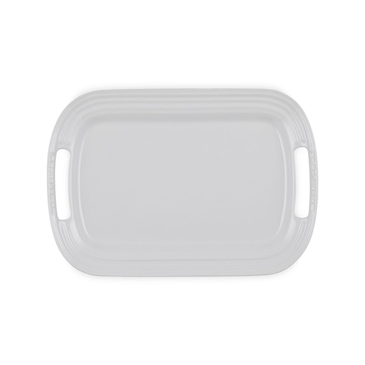  Le Creuset 14" Stoneware Serving Platter | White