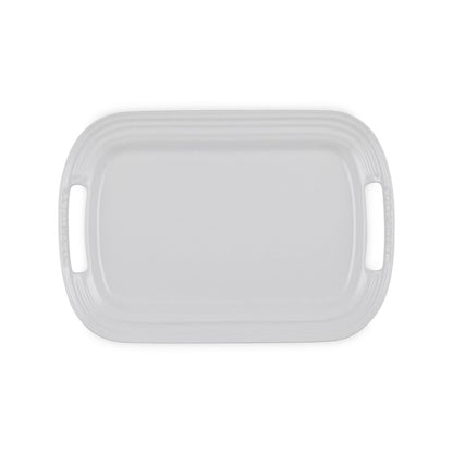  Le Creuset 14" Stoneware Serving Platter | White