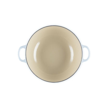  Le Creuset Holly Traditional 4.5 Qt. Round Soup Pot With Gold Knob | Coastal Blue