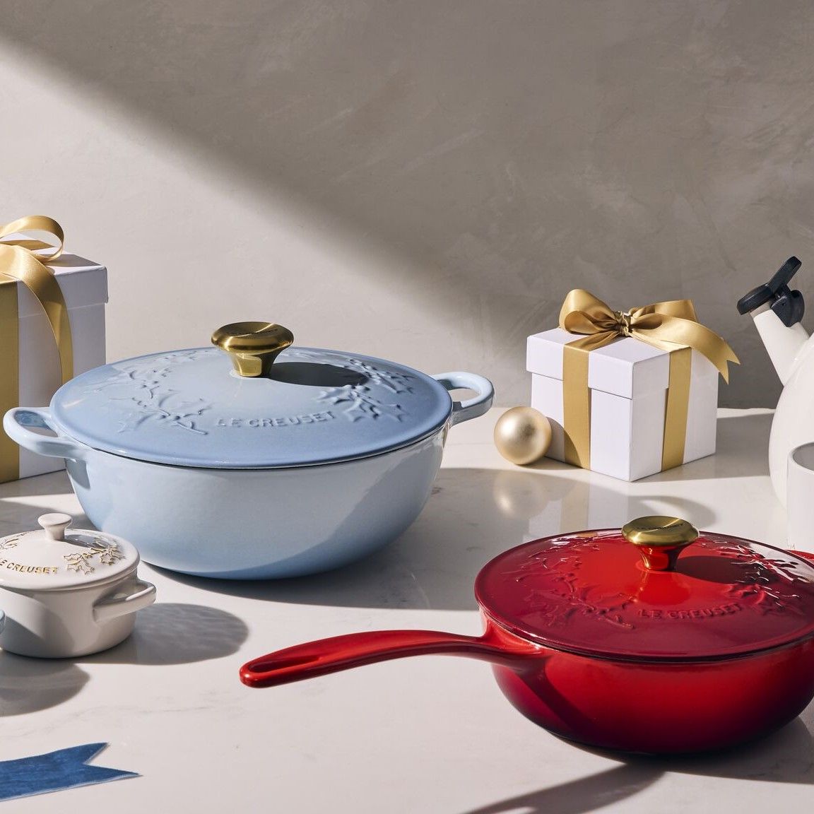 Le Creuset Holly Collection 2.25 Qt. Saucier | Cerise