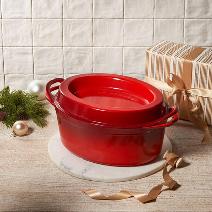  Le Creuset 7.25 Qt. Traditional Oval Doufeu | Cerise