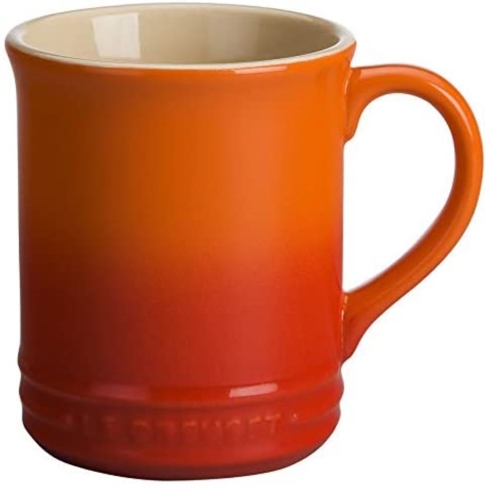  Le Creuset 1.25 Qt. Demi Kettle Tea Pot + 2 - 14oz Mugs Set | Flame Orange
