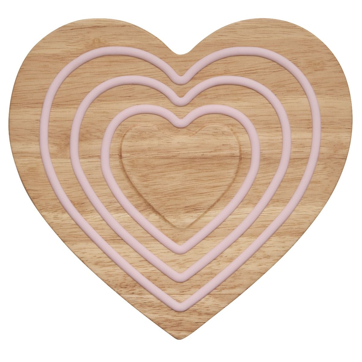  Le Creuset Heart-Shaped Magnetic Wooden Trivet