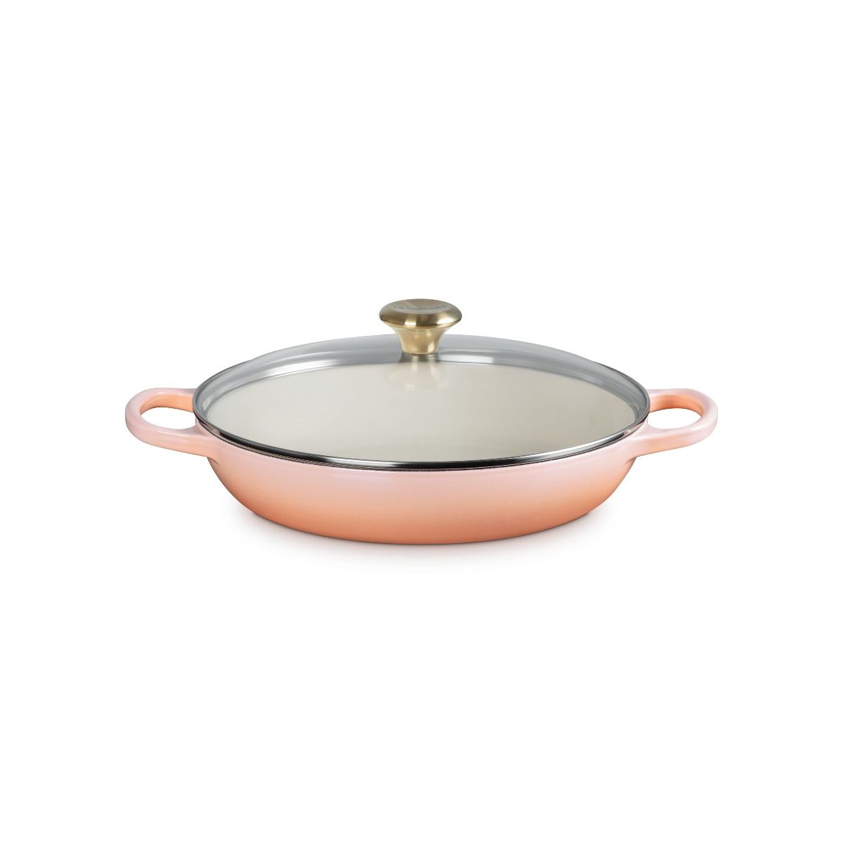  Le Creuset Signature 2.25 Qt. Round Braiser With Glass Lid | Pêche