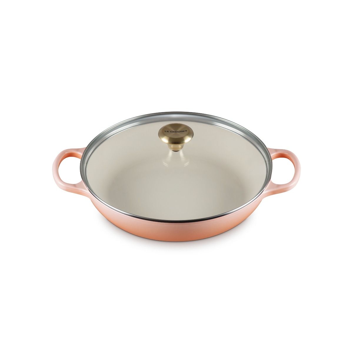  Le Creuset Signature 2.25 Qt. Round Braiser With Glass Lid | Pêche