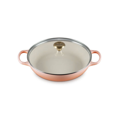  Le Creuset Signature 2.25 Qt. Round Braiser With Glass Lid | Pêche