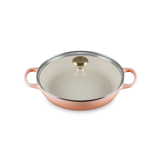  Le Creuset Signature 2.25 Qt. Round Braiser With Glass Lid | Pêche