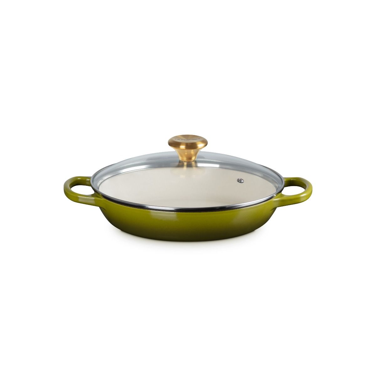  Le Creuset Signature 2.25 Qt. Round Braiser With Glass Lid | Olive