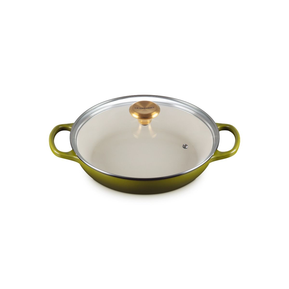  Le Creuset Signature 2.25 Qt. Round Braiser With Glass Lid | Olive