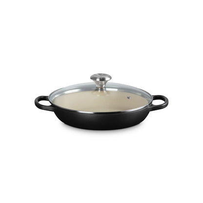 Le Creuset Signature 2.25 Qt. Round Braiser With Glass Lid | Licorice