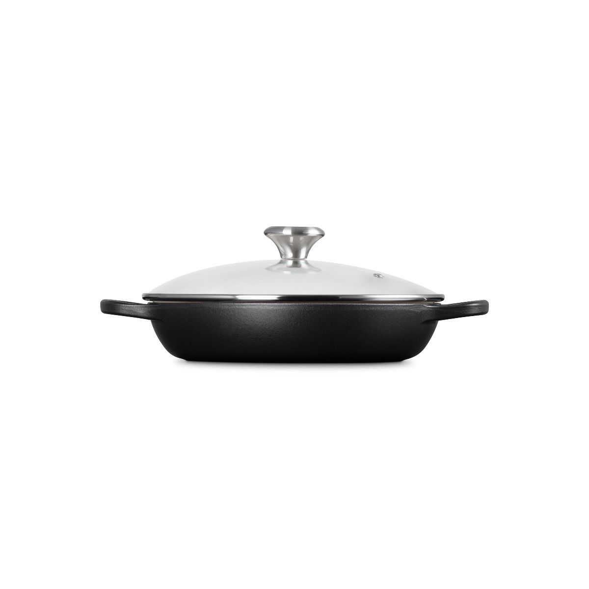  Le Creuset Signature 2.25 Qt. Round Braiser With Glass Lid | Licorice