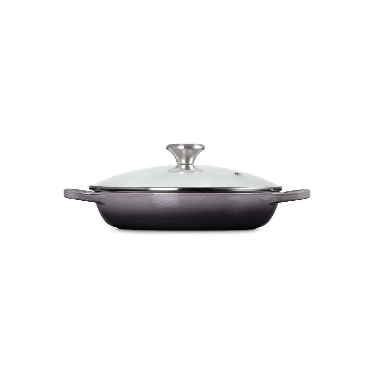  Le Creuset Signature 2.25 Qt. Round Braiser With Glass Lid | Oyster