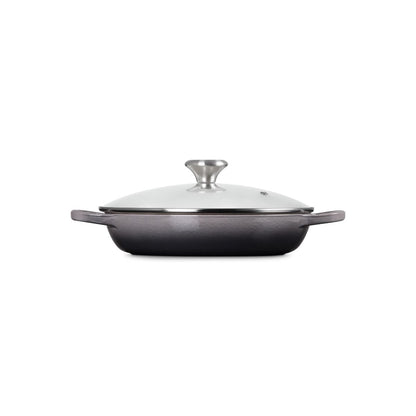  Le Creuset Signature 2.25 Qt. Round Braiser With Glass Lid | Oyster